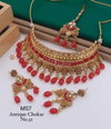 8 MS Antique Diamond Chokar Set Wholesale Market In Surat
